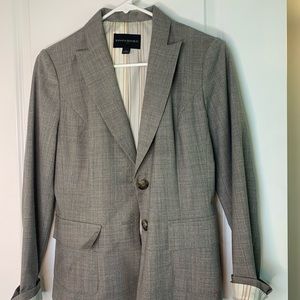 Banana Republic grey lined suit blazer